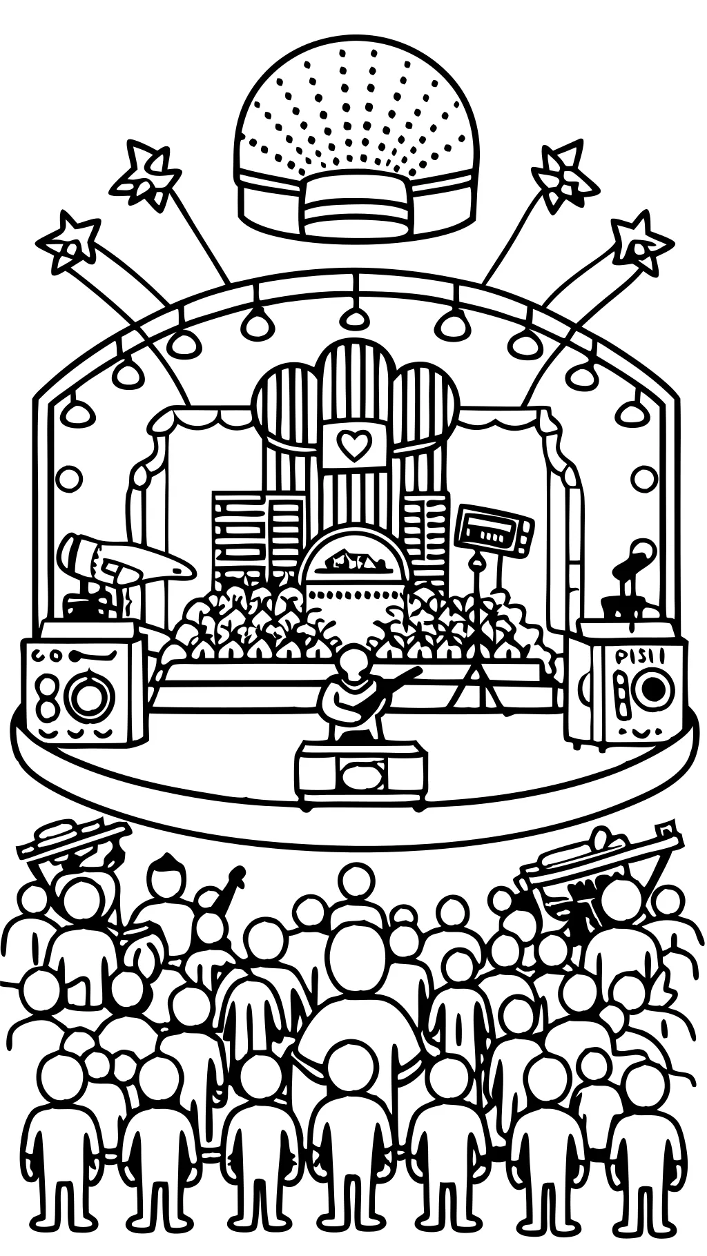 eras tour coloring page